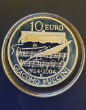 Moneda comemorativa de argint - 10 Euro &quot;Giacomo Puccini&quot;, Italia 2004, Europa