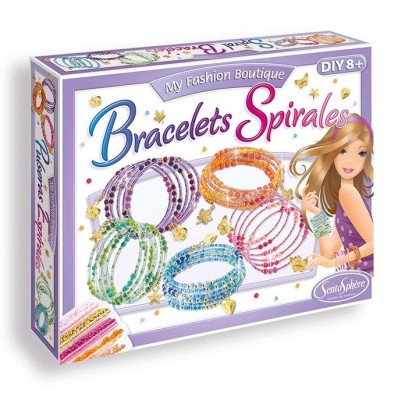 Kit creativ cu perle din sticla - Bratari spirala foto