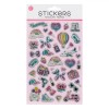 Autocolante Multicolore, Set 40 Bucăți, Modele Diverse, Glitter, Oem