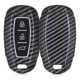 Husa Cheie Auto pentru Hyundai - 3 Butoane - Keyless Go, Plastic, Negru, 52228.01, Kwmobile