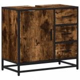Cumpara ieftin Dulap pentru chiuveta de baie stejar afumat 65x33x60 cm lemn