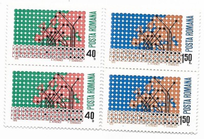 Romania (332) - Colaborarea Cultural - Economica Intereuropeana, 1970 - serie neobliterata, blocuri de 2 foto