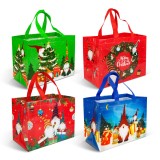 Punga decorativa pentru cadouri &ndash; 31 x 25 x 17 cm &ndash; 4 modele &ndash; material textil netesut Best CarHome