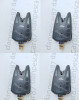Set 4 Avertizori Pescuit FL JY-75, 12 LED, Rezistent Apa, Volum/Ton Reglabil, Mufă Swinger, Baterii AAA Incluse