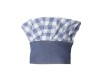 Boneta Bucatar Denim Rossini Brando, Albastru/Alb, Uniforma HORECA, Bumbac Spandex, Marime Universala