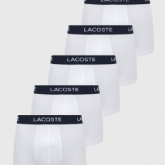 Lacoste boxeri (5-pack) barbati, culoarea alb