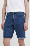 Cumpara ieftin Karl Lagerfeld Jeans pantaloni scurti jeans barbati, culoarea albastru marin
