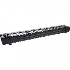Organizator cabluri 19&quot; 1U pentru cabinet 40x70mm Negru, InLine IL19110N