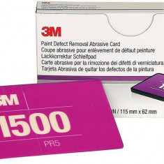 Tampon Slefuire 3M Paint Defect Removal Abrasive Card P1500, 115 x 62mm, Set 15 buc