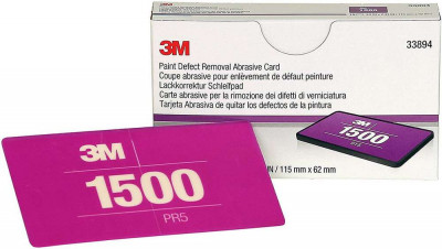 Tampon Slefuire 3M Paint Defect Removal Abrasive Card P1500, 115 x 62mm, Set 15 buc foto