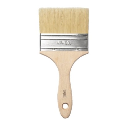 Pensul bej, 100 mm, acoperire optima, varf neted, fibre sintetice calitative foto