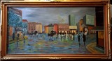 Moulin Rouge - semnat Antoine Blanchard, Peisaje, Ulei, Altul