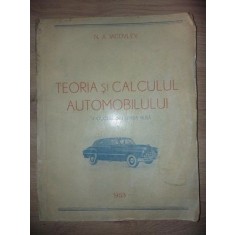 Teoria si calculul automobilului- N. A. Iacovlev