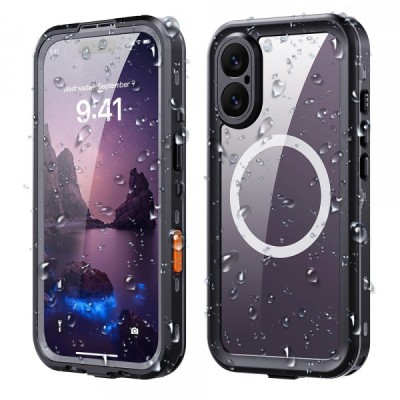 Husa Waterproof pentru Apple iPhone 17, ShellBox, Neagra foto