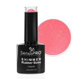 Cumpara ieftin Shimmer Rubber Base SensoPRO Milano - #72 Glazed Ginger, 10ml