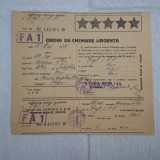 ORDIN DE CHEMARE URGENTA PE NUMELE BOROIANU CONSTANTIN ( FIUL MARELUI TEOLOG DUMITRU BOROIANU)-1942.