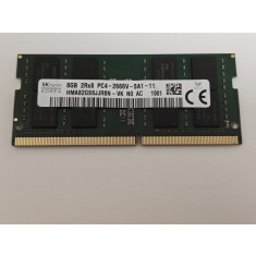 Memorie ram Laptop SK Hynix, 8GB, DDR4, 2666Mhz, 2Rx8, PC4-2666V, CL19, HMA82GS6JJR8N-VK, PC4-21300, 1.2V, non-ECC, Unbuffered, SODIMM, 260 pini