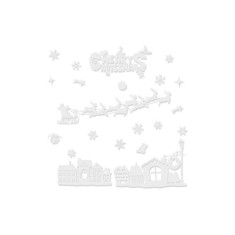 Stickers de Craciun pentru fereastra Ruhhy 22305 - decora?iune de Craciun, ornament festiv pentru fereastra, decor de u?a de Craciun foto