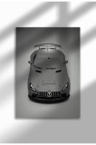 Poster p&acirc;nză ne&icirc;nrămat cu supermașină - Imprimare digitală - Merc GT4 2020 06 | A4 (21 x 29.7 cm)