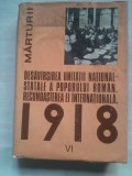 (C429) DESAVARSIREA UNITATII NATIONAL-STATALE A POPORULUI ROMAN. VOL. 6