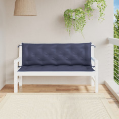 vidaXL Perne bancă de grădină 2buc. bleumarin 150x50x7cm textil oxford