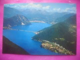 HOPCT 20276 LACUL LUGANO IN 1978 -STAMPILA / TIMBRU -ELVETIA -CIRCULATA