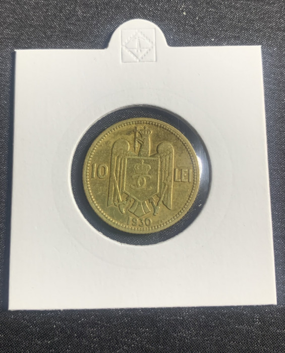 Moneda 10 lei 1930 H monetaria Heaton