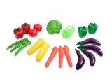 Set joaca supermarket cu 20 legume, multicolor, 3 ani +