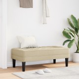 VidaXL Bancă, crem, 113x57x39 cm, textil