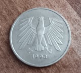 C50 - Moneda foarte veche - Germania - 5 marci - 1993 litera G, Europa