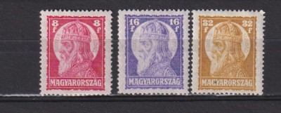 UNGARIA 1929 MI.455-457 MH foto