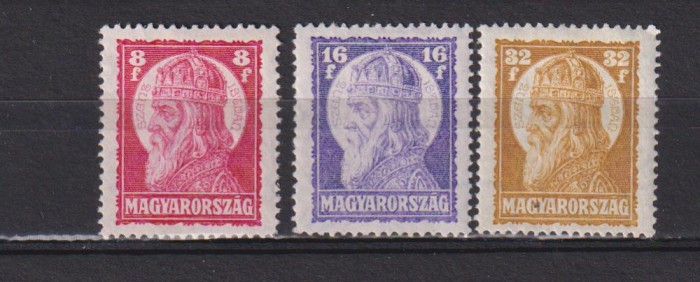 UNGARIA 1929 MI.455-457 MH