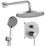 Set de dus incastrat Rea Lungo Stripe Nickel Brush + BOX