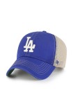47brand sapca MLB Los Angeles Dodgers culoarea albastru marin, modelator, B-TRWLR12GWP-RYC