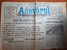 ziarul adevarul 15 iunie 1990-mineriada foto