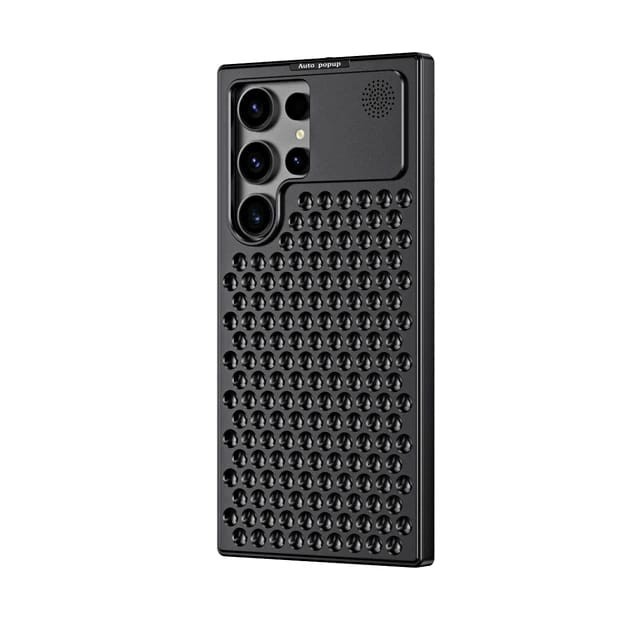 Husa Aromaterapia CRISTALIS SALE&trade; Compatibila cu Samsunsung Galaxy S24 Ultra, Antisoc, Antizgarieturi, Protectie Camera si Supraincalzire, Din Aliaj D