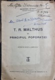 T. R. Malthus si principiul poporatiei - George Strat (extras din Revista Libertatea)