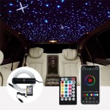 Kit Fibra Optica Plafon Instelat auto RGBW 650 Fire 3M 0.75mm cu aplicatie - AMB67