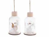 Cumpara ieftin Set 8 ornamente brad Craciun sticla &Oslash; 6 cm x 10 H