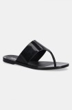 Melissa slapi MELISSA ESSENTIAL CHIC AD femei, culoarea negru, cu toc plat, M.33406.01003