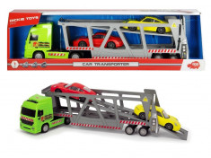 Camion cu frictiune Dickie Toys, Transportator auto cu doua masinute foto