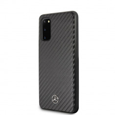 Husa Mercedes pentru Samsung Galaxy S20 6.2&amp;quot;, Dynamic Line Carbon Collection, Negru foto