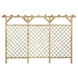 Cumpara ieftin Gard de gradina cu zabrele&amp;pergola 300x50x200cm lemn pin tratat