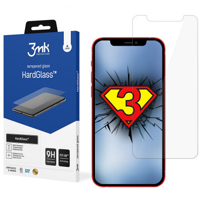 Folie Protectie Ecran 3MK HardGlass pentru Apple iPhone 12 Pro Max, Sticla securizata, 9H foto