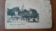 Carte postala, Sibiu Micul inel, inceput de secol XX