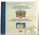 Album filatelic - 130 de ani de la recunoașterea Autocefaliei Bisericii Ortodoxe Rom&acirc;ne, 2015, LP2072b, sigilata