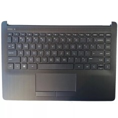 Carcasa superioara cu tastatura palmrest Laptop, HP, 14-CF, 14S-CF, 14-DF, 14-DK, 14S-DK, L24818-001, 6070B1306601, neagra, layout US foto