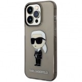 Husa pentru Apple iPhone 14 Pro Max, Karl Lagerfeld, IML Ikonik NFT, Neagra KLHCP14XHNIKTCK