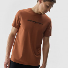 Tricou cu imprimeu pentru bărbați - maro