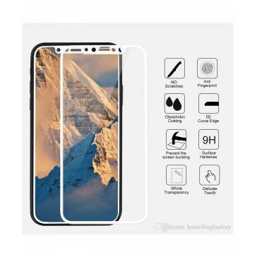 Geam Soc Protector Full LCD 5D Apple iPhone X 5.8 Alb foto